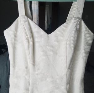 Vintage wiggle daisy print dress